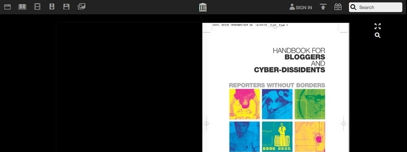 Handbook for Bloggers and Cyber-Dissidents by Sylvie Devilette