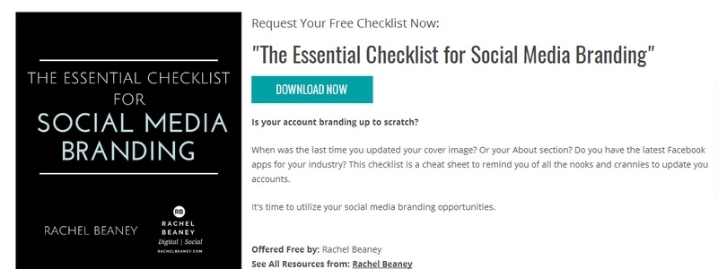 The Essential Checklist for Social Media Branding by Rachel Beaney