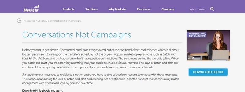 Conversations, Not Campaigns by Marketo