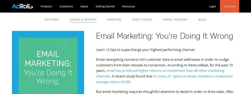 Email Marketing: You're Doing It Wrong by Adroll