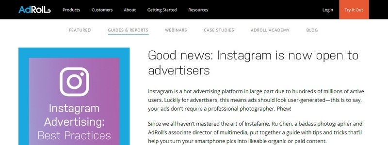 Instagram Advertising: Best Practices by Adroll