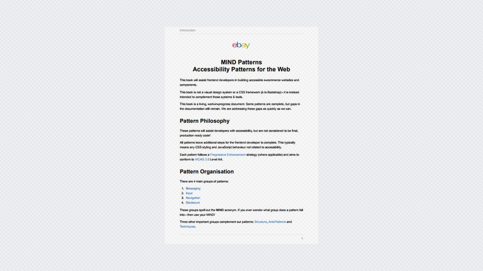 MIND Patterns: Accessibility Patterns for the Web
